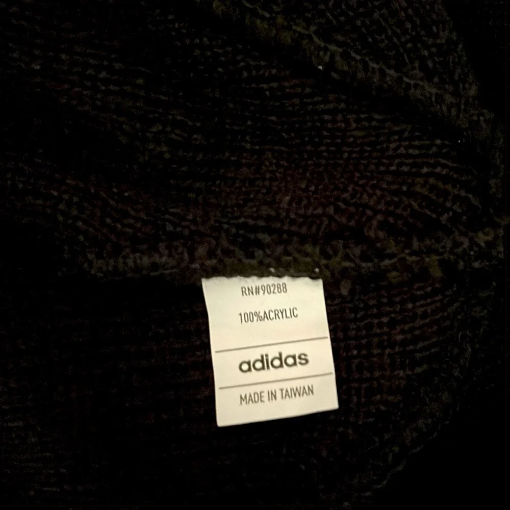 Adidas Originals Trefoil Women's Embroidered Beanie Hat Black w/White Logo